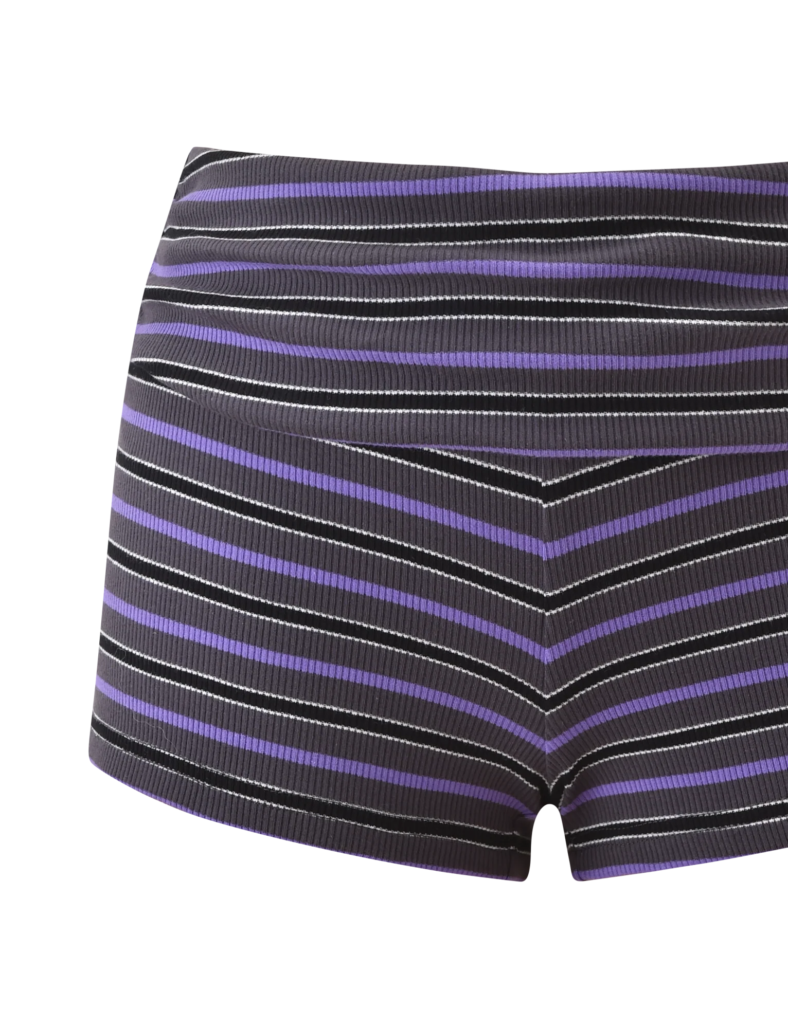 CERYS RIB SHORT GREY STRIPE