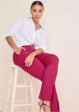 Front Slit Wide Leg Pant Granita