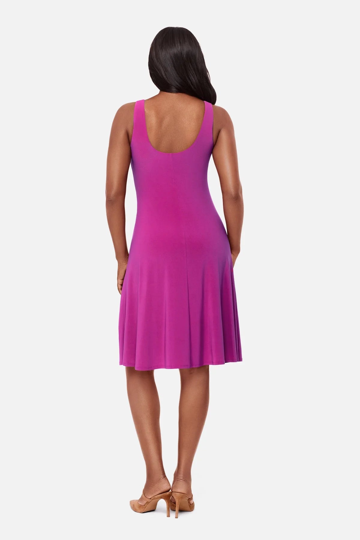 Remi Fit Flair Shaping Dress in Framboise