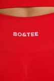 Define Luxe High Waist Leggings in Red