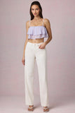 Mid Rise Barrel Leg Jeans in Ecru Wash