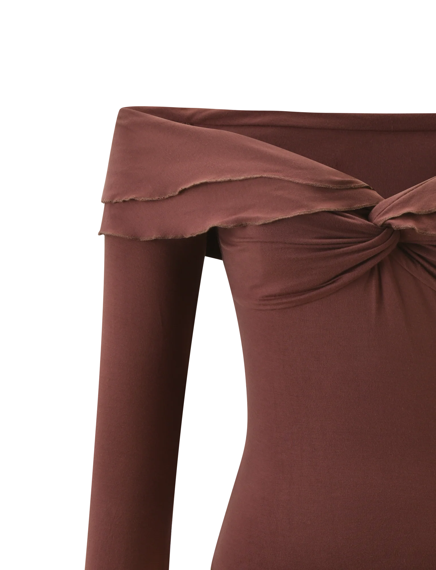 DENALI LONG SLEEVE TOP CHOCOLATE