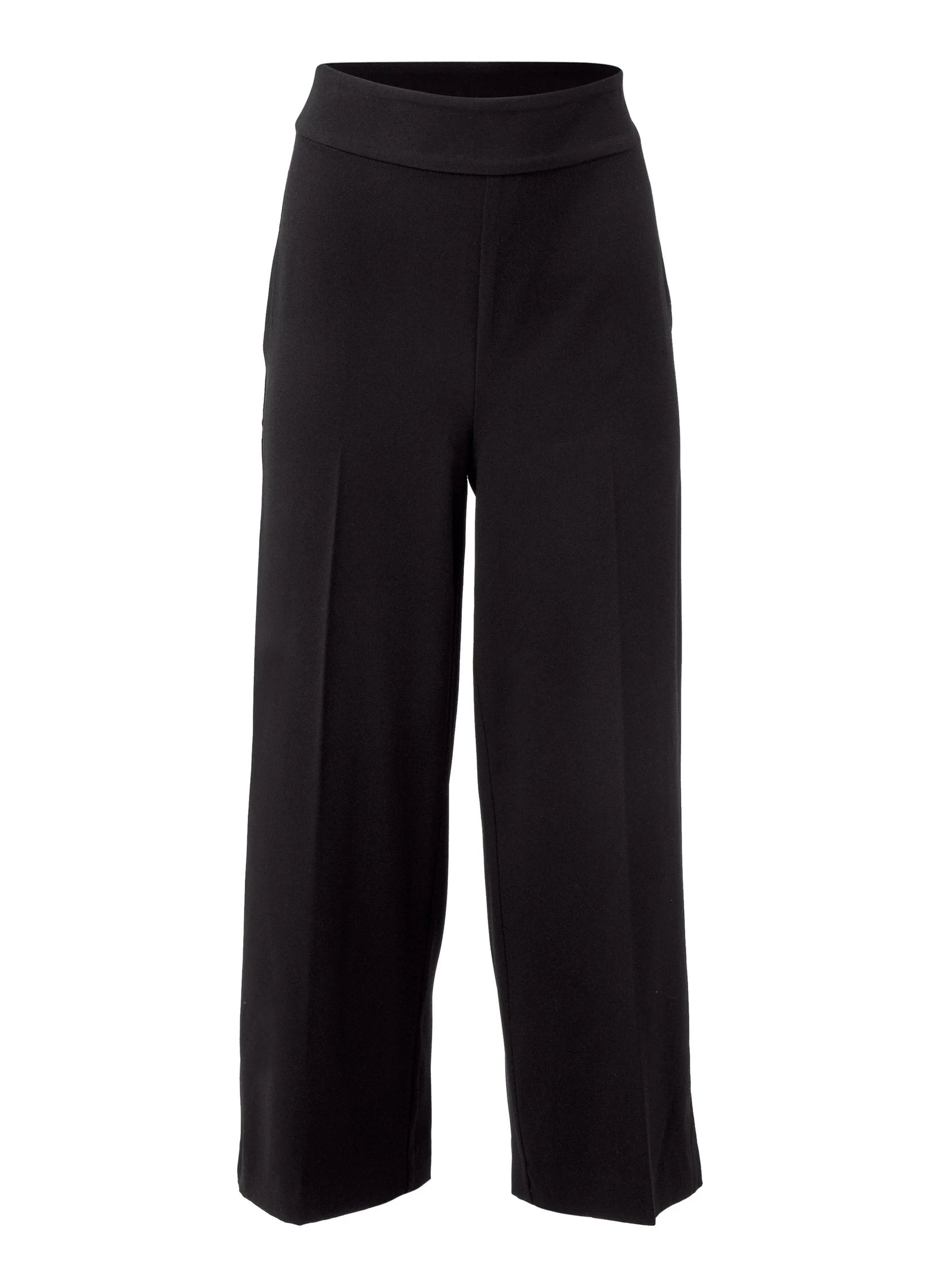 Crop Wide Leg Pants Black