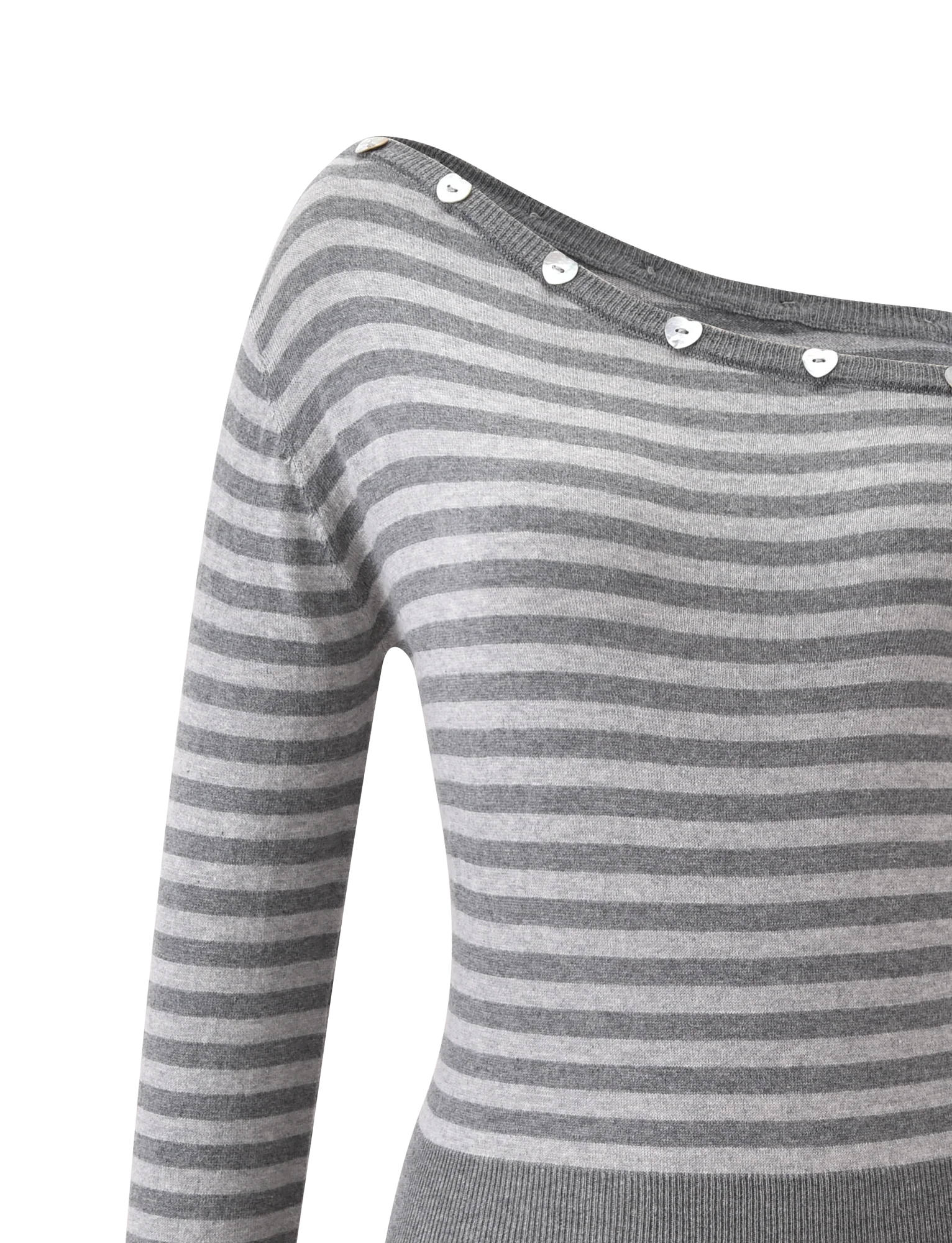 TYLA JUMPER GREY STRIPE