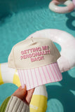 KenzKustomz Pink Stripe Trucker Hat Getting my Personality Back