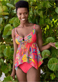 Sharkbite Hem Tankini Top Festive Occasion