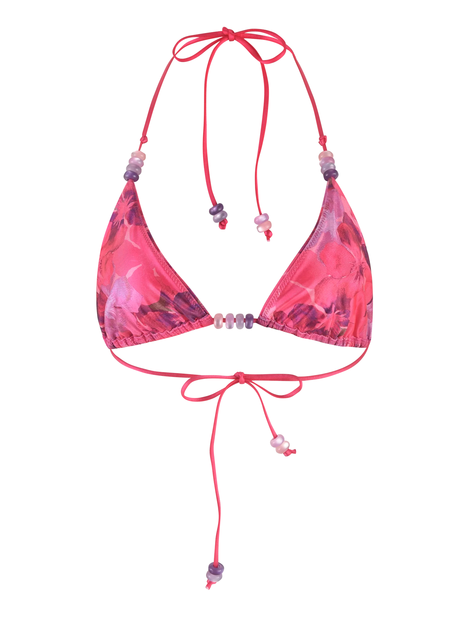FINLEA BIKINI TOP PINK HIBISCUS