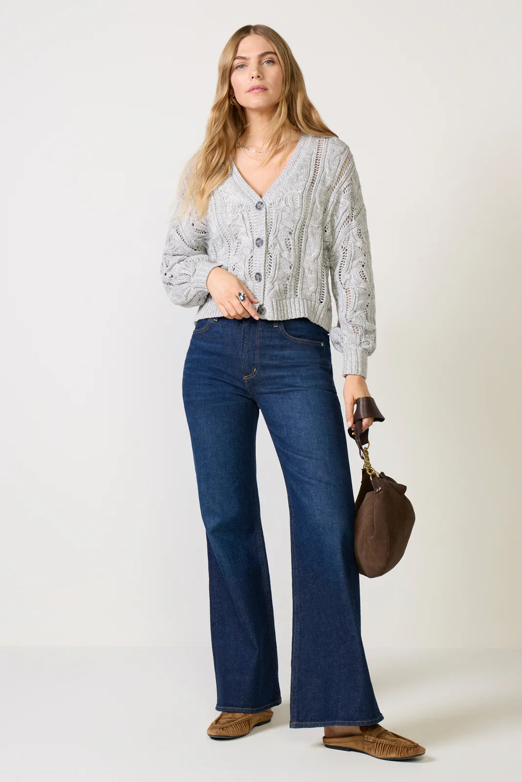 Brielle Pointelle Cardigan