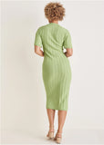 Pointelle Sweater Dress Mint