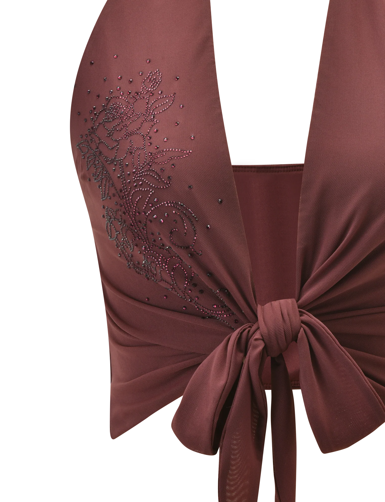 GEORGIE DIAMANTE TOP CHOCOLATE