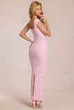 Sweetheart Neck Maxi Dress in Blossom Pink