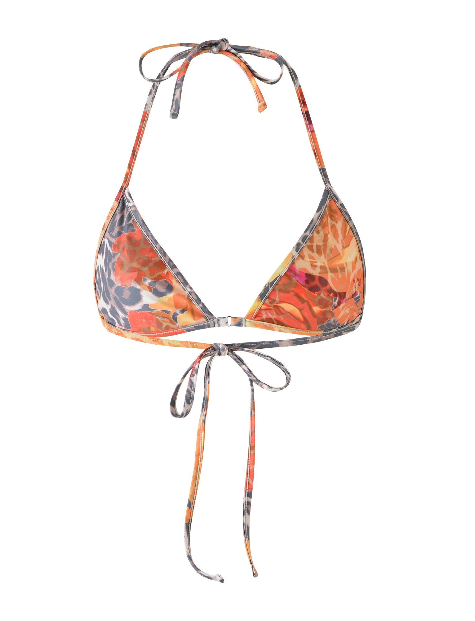 DIANA BIKINI TOP MULTI LEOPARD ORANGE LEOPARD