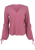 Tie Sleeve Blouse Heather Rose