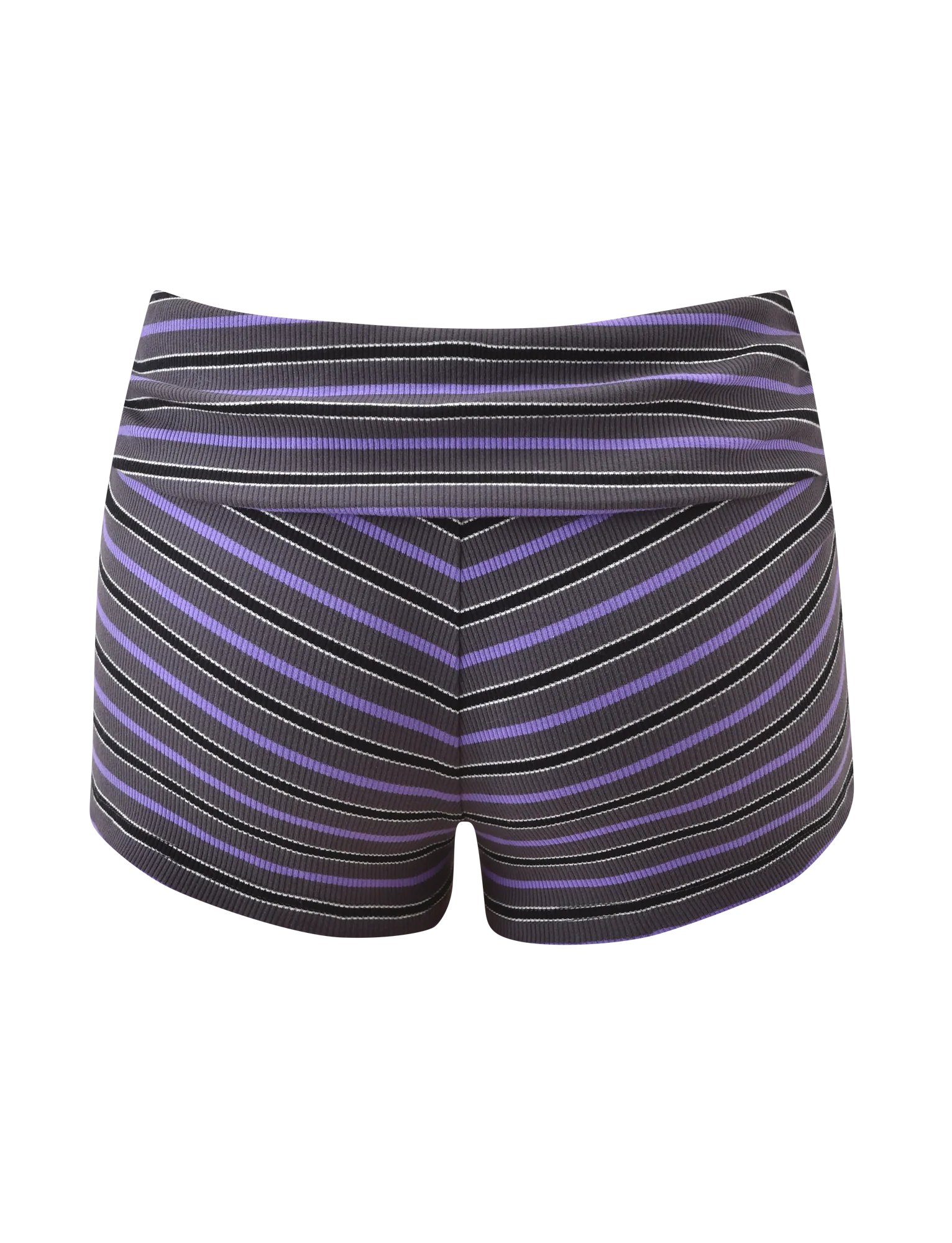 CERYS RIB SHORT GREY STRIPE
