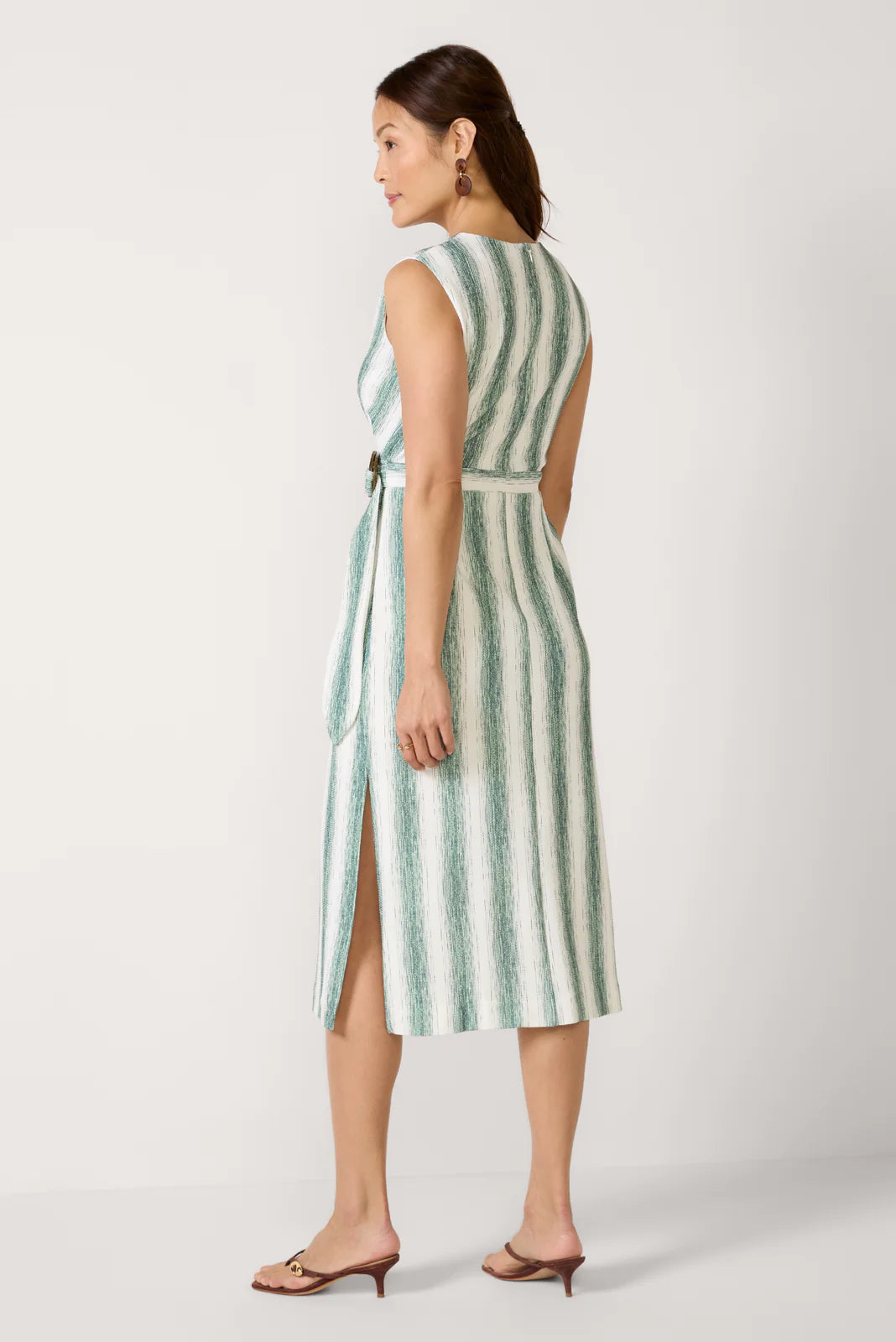 Ginny Faux Wrap Knit Midi