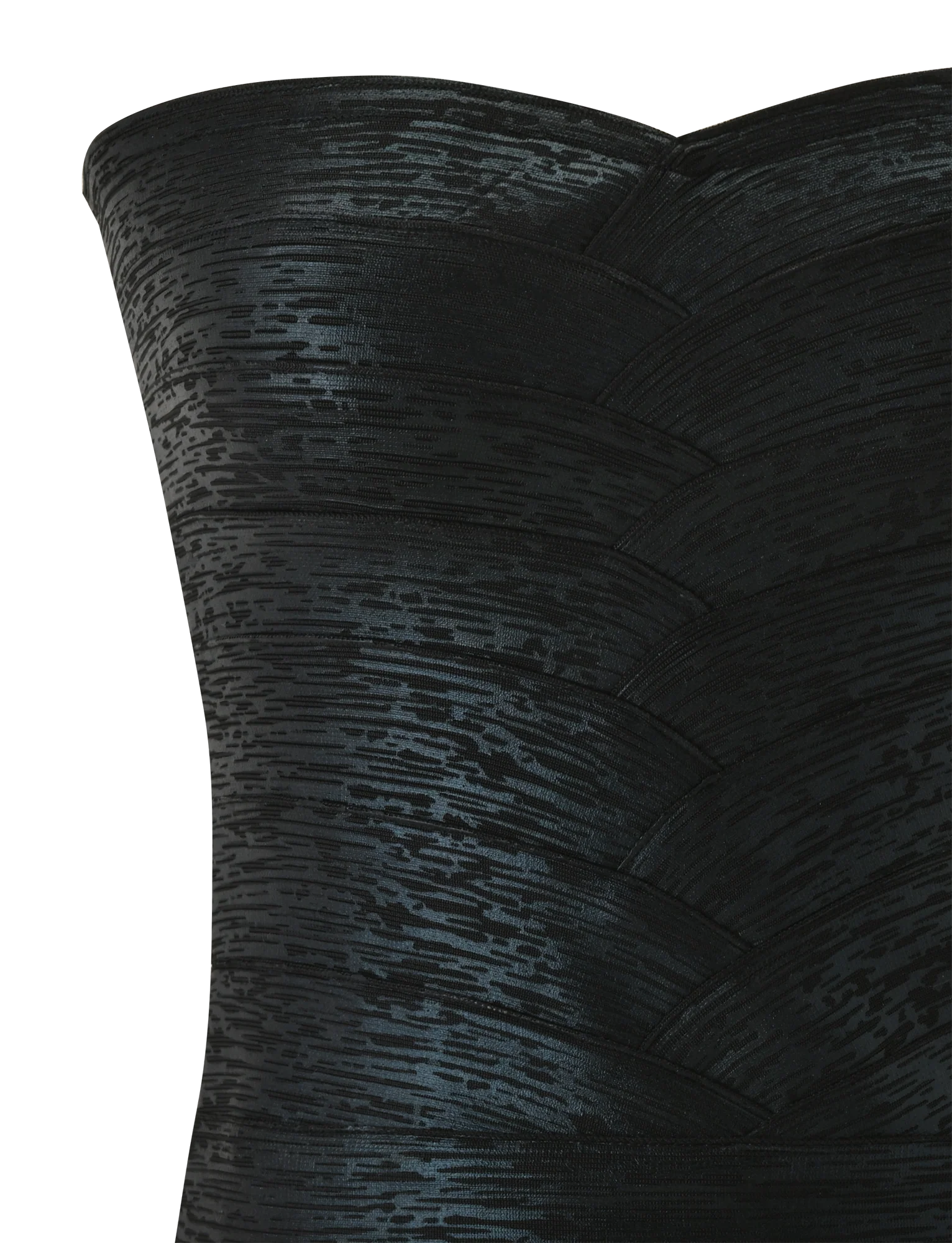 NIYA METALLIC BANDAGE TOP BLACK