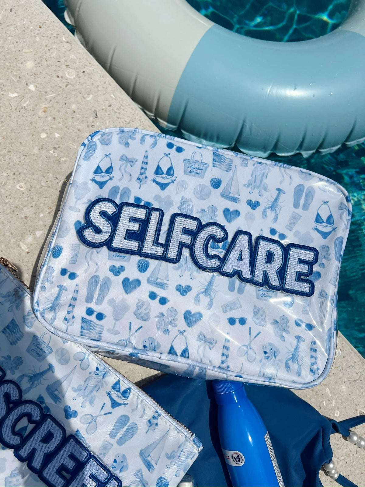 KenzKustomz Blue Americana Clear Coat XL Bag Self Care