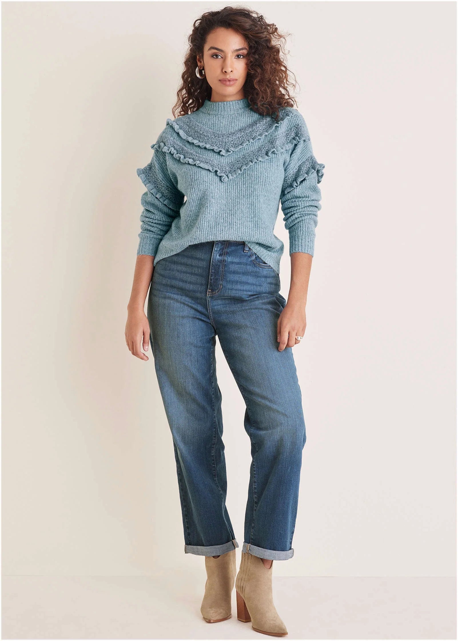 Cheveron Sweater Tourmaline