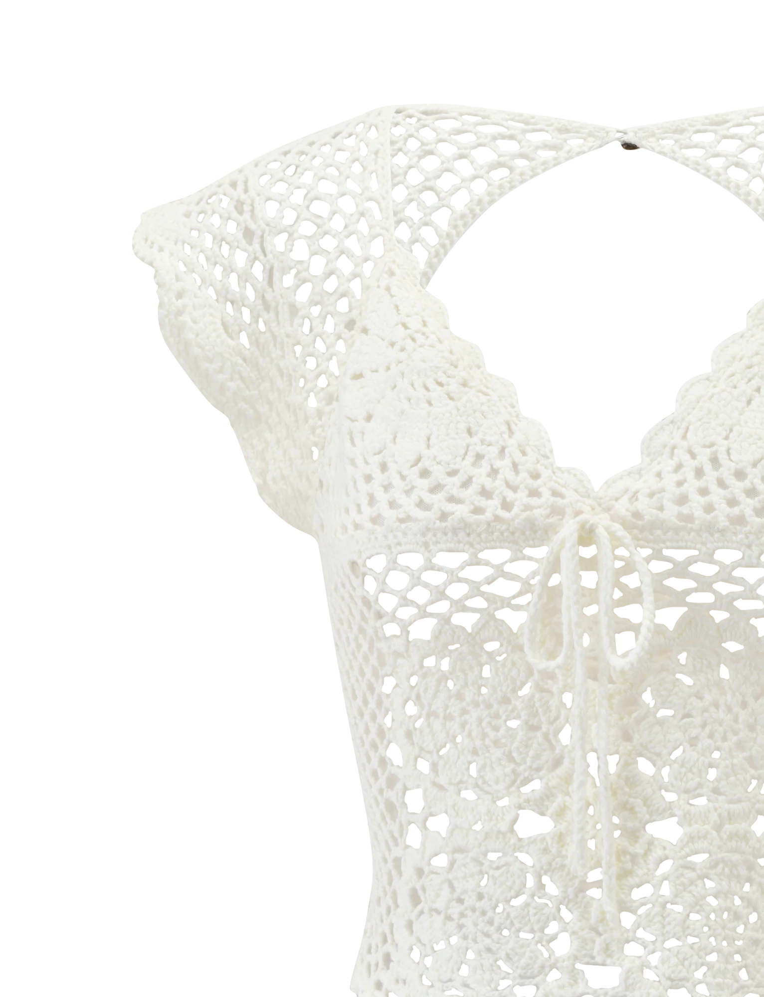 SASHA CROCHET TOP IVORY