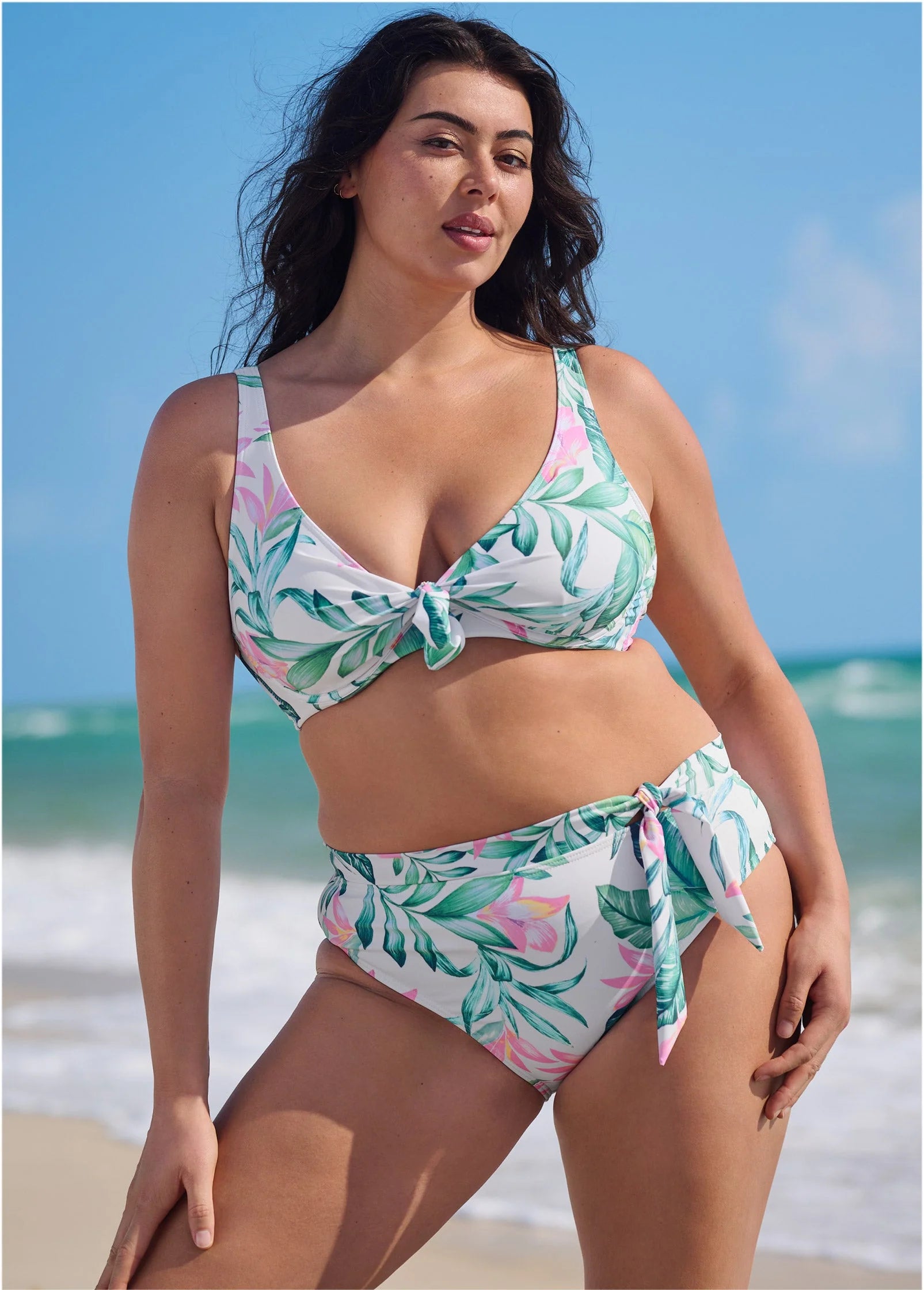 Tamera High Waist Bottom Tropical Garden