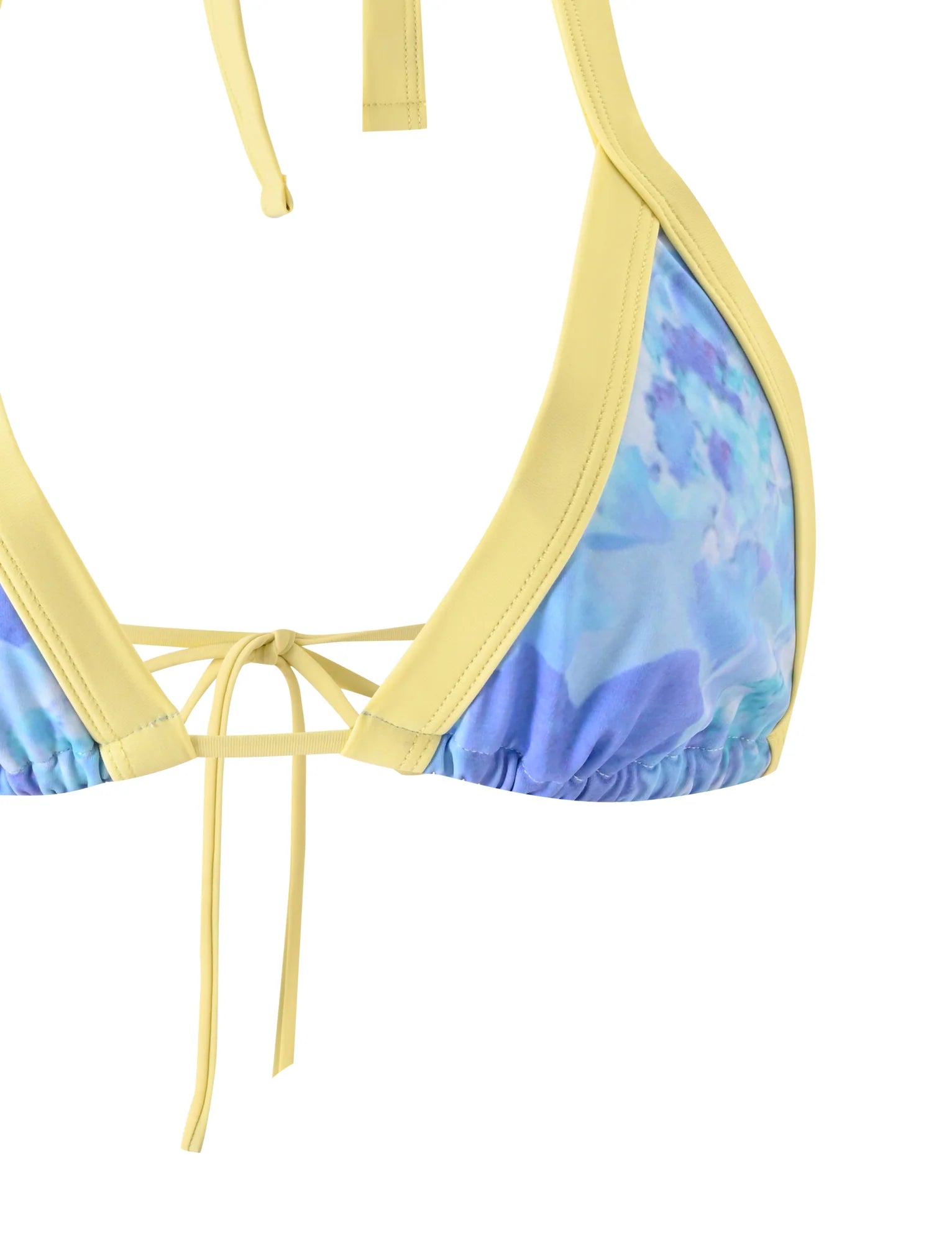 EMBERLAIN BIKINI TOP BLUE MACRO FLORAL