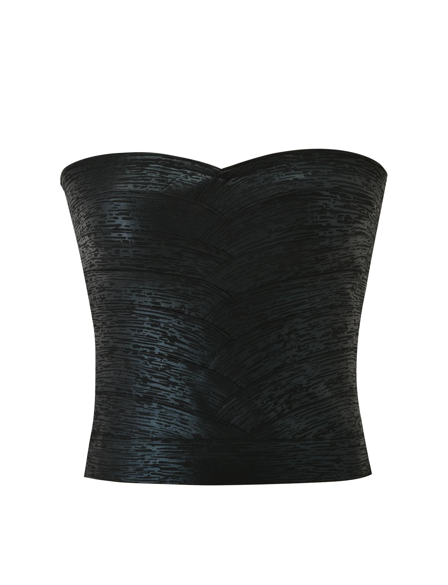 NIYA METALLIC BANDAGE TOP BLACK