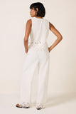 Emmie Embroidered Wide Leg Pant