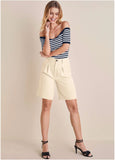 Bermuda Suit Shorts Off White