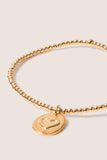 Classic Gold 2mm Bracelet Inspire Love Small Gold Disc