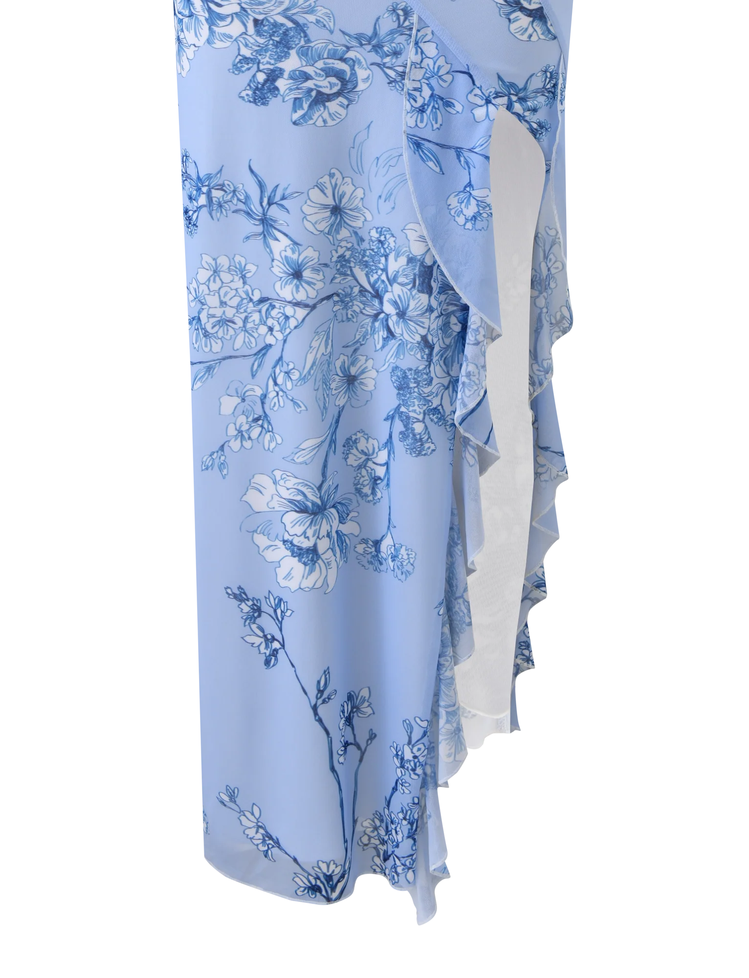 THEO MAXI DRESS BLUE FLORAL