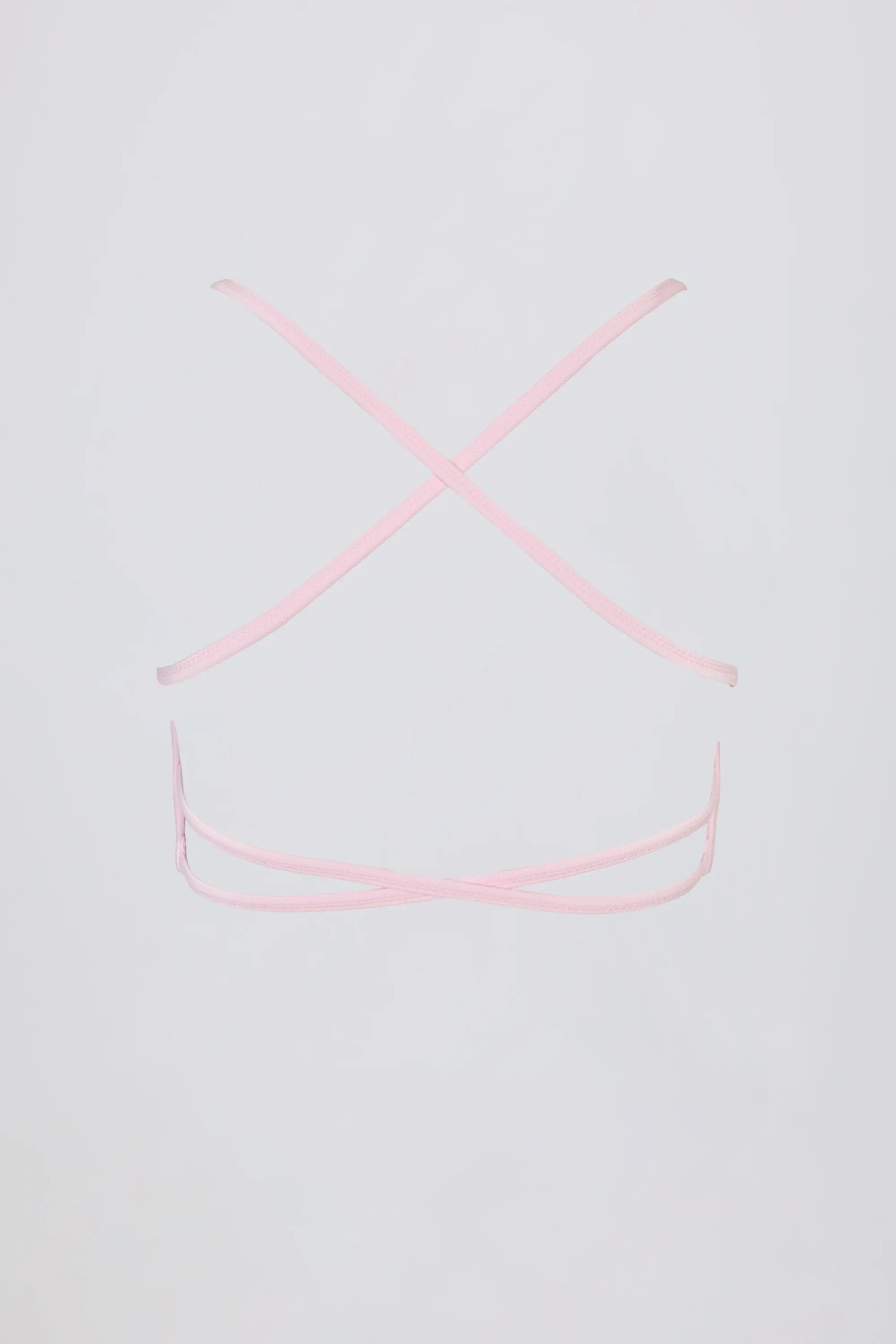 Super Sculpt Seamless Backless Sports Bra in Powder Pink