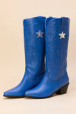 Vicki Cobalt Blue Star Western Boots FINAL SALE