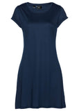 Flared Jersey Mini Dark Blue