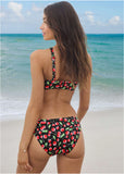 Heart Cross Halter Top Very Cherry