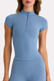 Soft Active Quarter Zip Top in Marine
