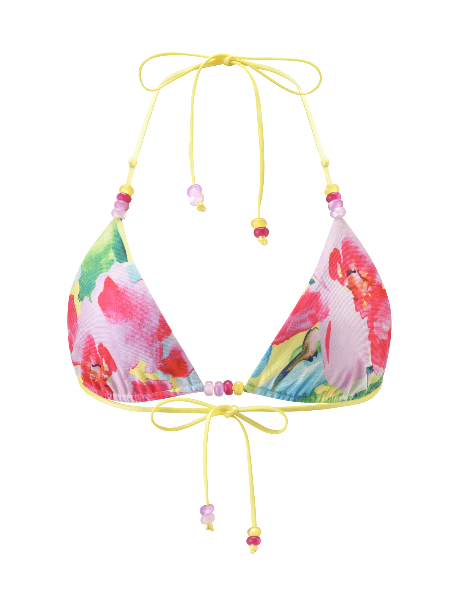 FINLEA REVERSIBLE BIKINI TOP GARDEN DAIQUIRI FLORAL