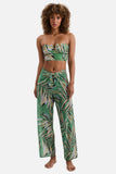 Riley Sarong Pant Coastal Leaves