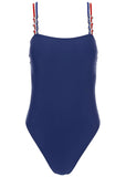 Strappy One Piece Swimsuit Ultramarine Blue
