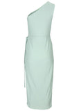 Tie Side Maxi Dress Dusty Mint