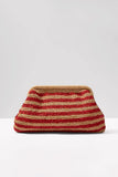 Maeve Striped Clutch