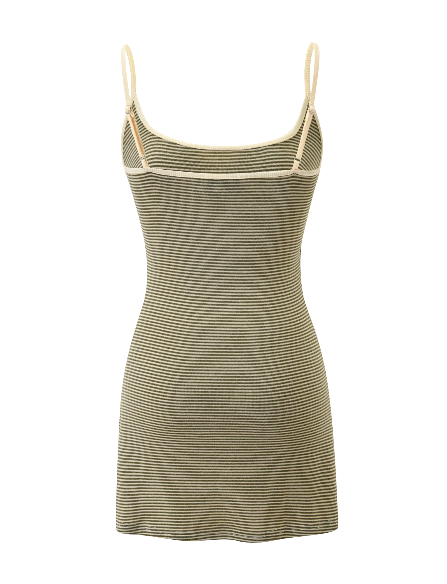 CELESTE MINI DRESS OLIVE STRIPE