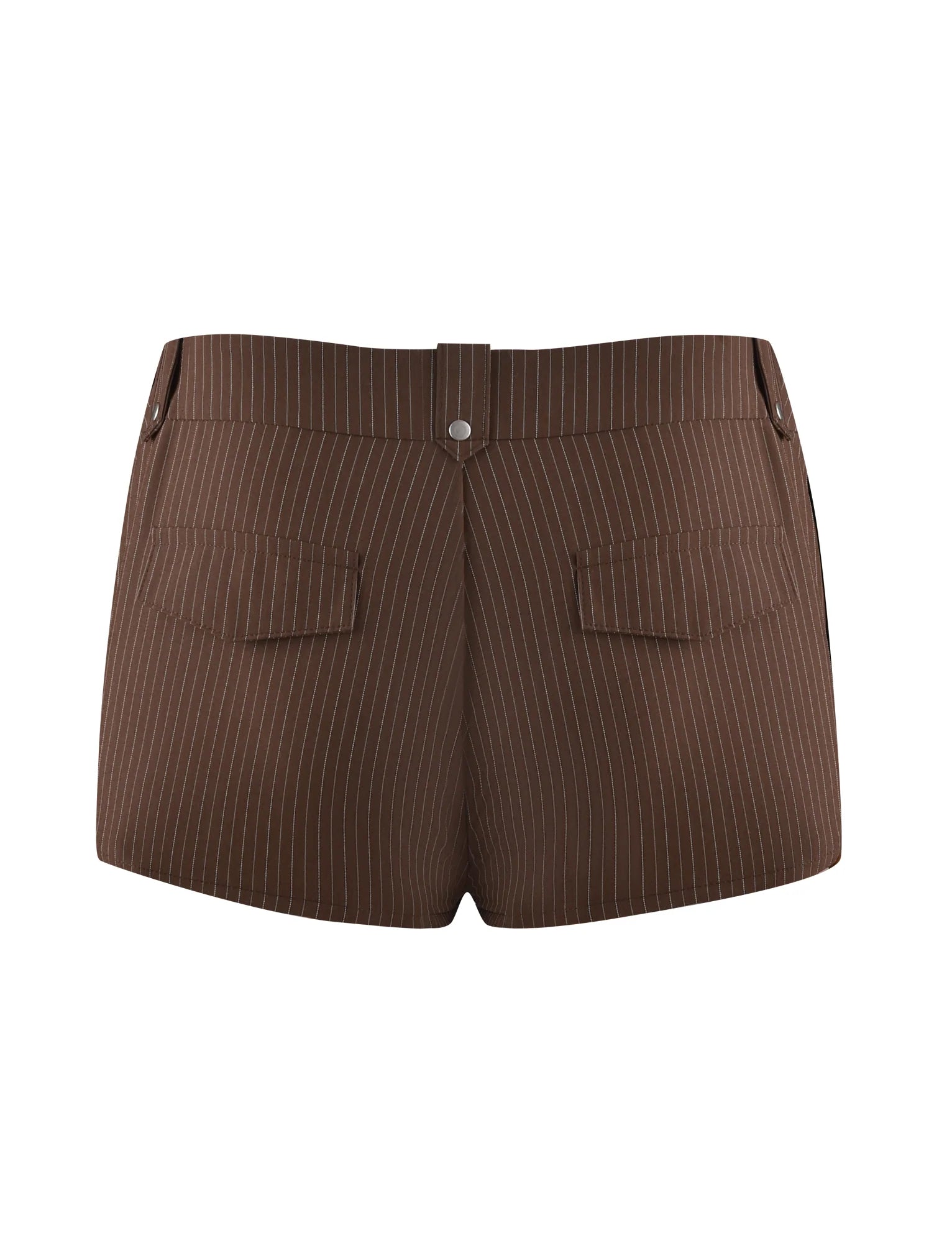 ANTONELLA SHORT BROWN CHOCOLATE CHOCOLATE PINSTRIPE