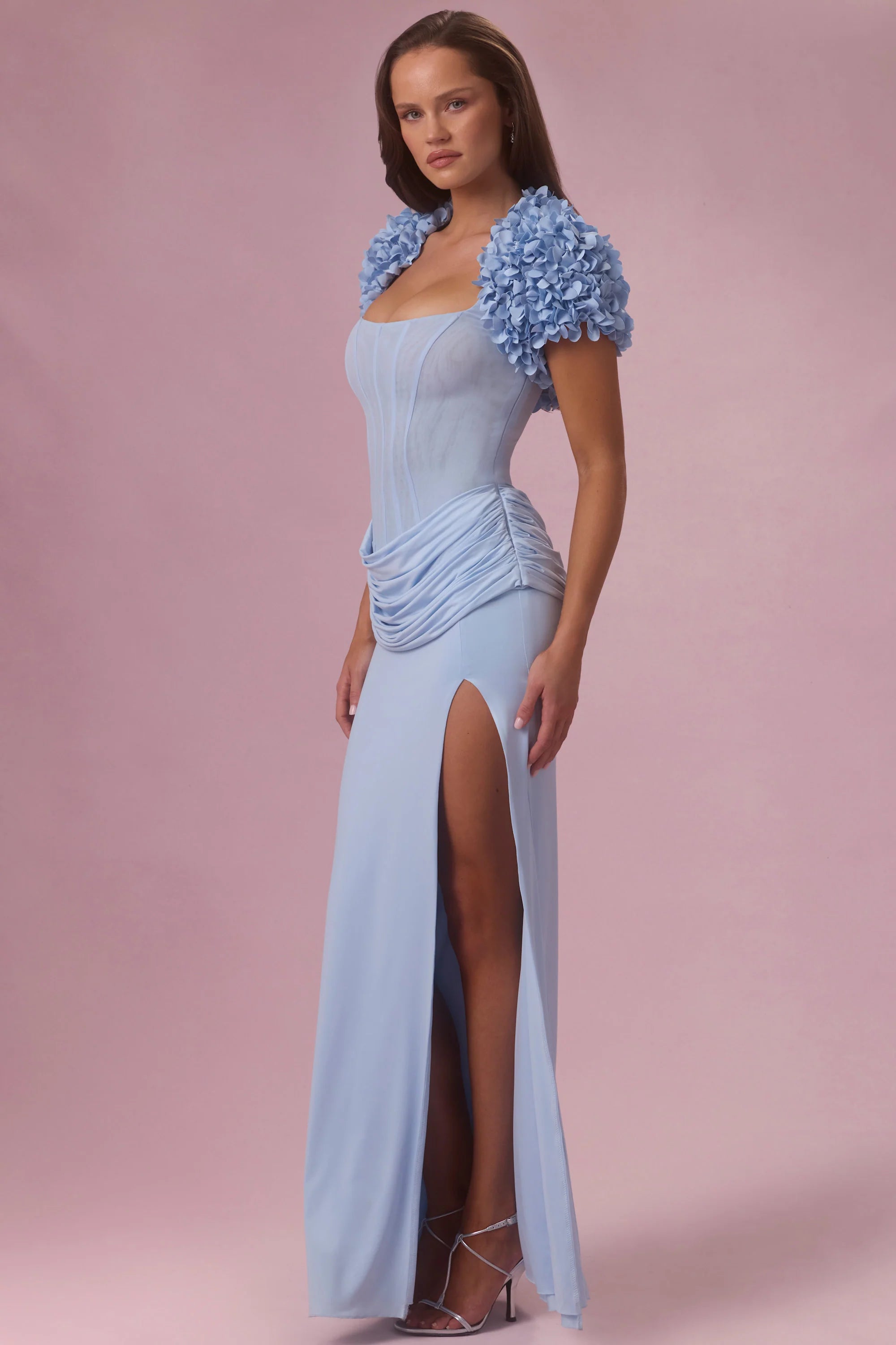 Cropped Bolero in Sky Blue