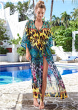 Long Kimono Cover Up Jungle Party